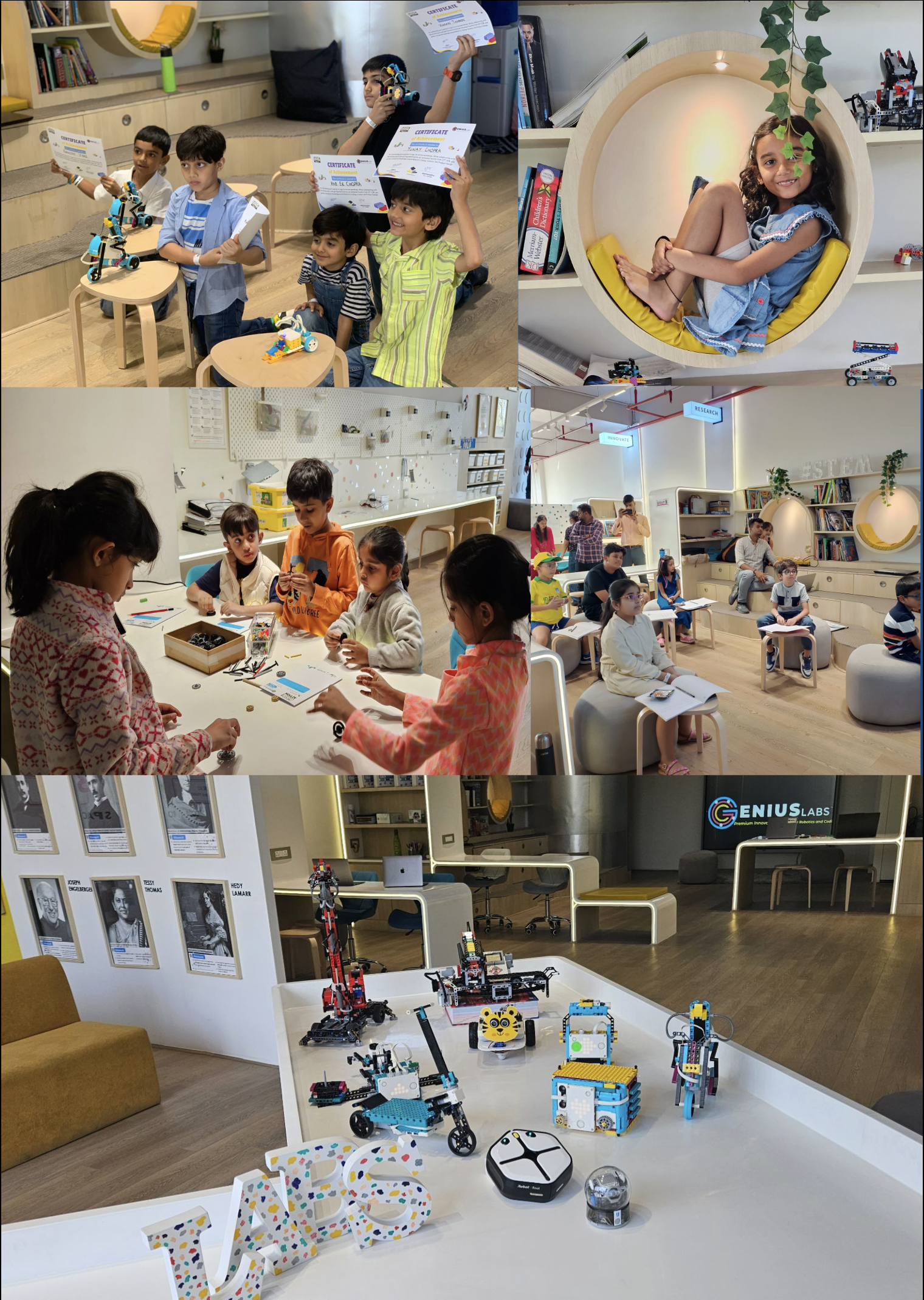 Children building and learning together at GeniusLabs