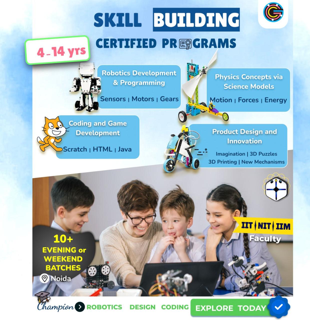 Welcome!Genius Labs Skill Building Programs gets
                amazing benefits, like new
                STEM Kits, exclusive workshops.