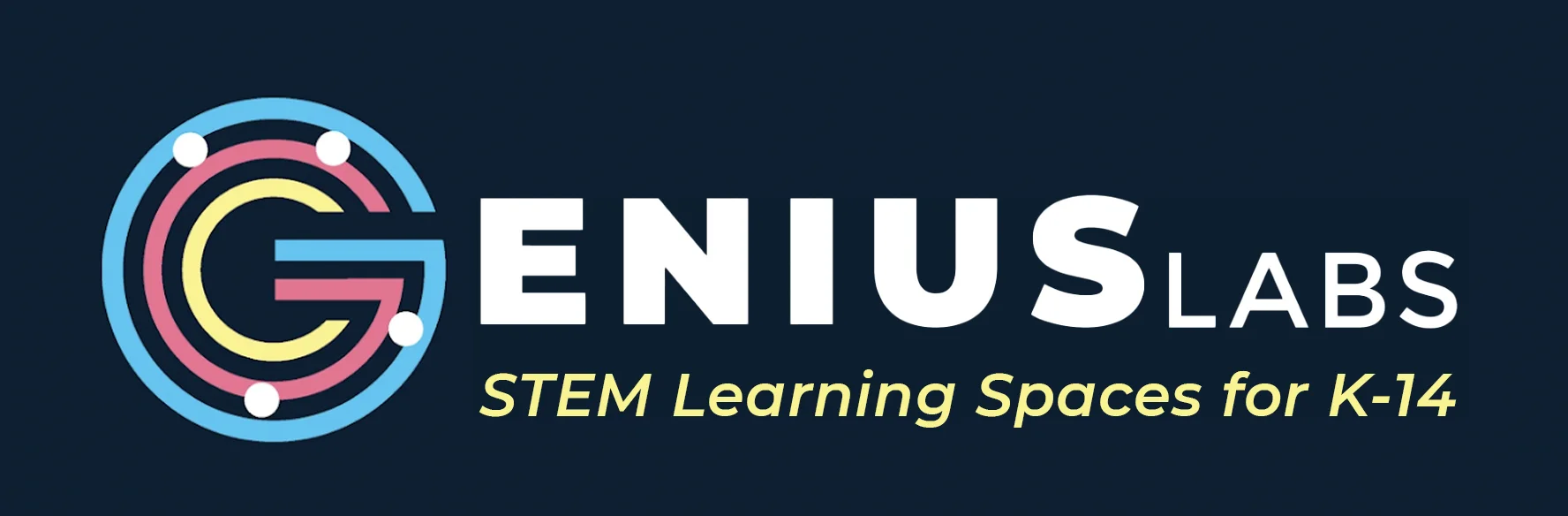 GeniusLabs Logo Stem learning space for k-14